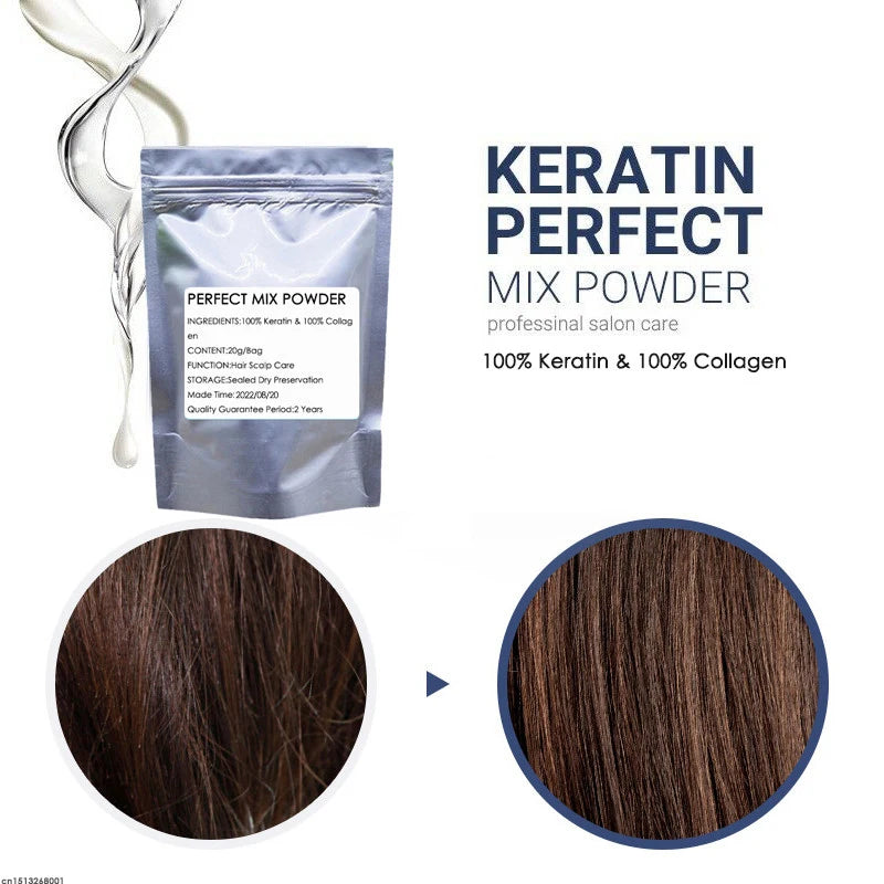 edistore, edistore.us, 100% Collagen and 100% Keratin Prefect Mix Powder Vitamins Hair Roots