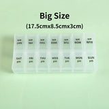 edistore, edistore.us, Weekly Portable Travel Pill Cases Box 7 Days Organizer 14 Grids Pills Container