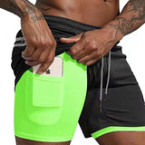 2022 Sport Shorts Men Sportswear Double-deck Running Shorts