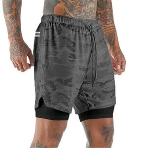 2022 Sport Shorts Men Sportswear Double-deck Running Shorts