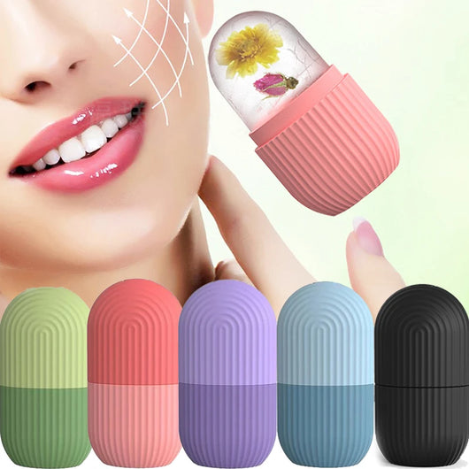 edistore, edistore.us, 2-IN-1 Silicone Ice Roller Mold Mini Portable Face Cleansing Tool 