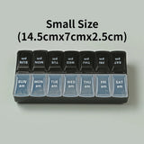 edistore, edistore.us, Weekly Portable Travel Pill Cases Box 7 Days Organizer 14 Grids Pills Container