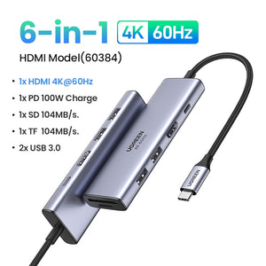 edistore.us, UGREEN USB C HUB 4K60Hz Type C to HDMI 2.0 RJ45 PD100W Adapter for MacBook iPad