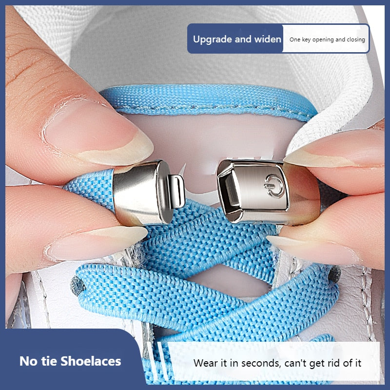 edistore.us, 8MM 2023 No Tie Shoelaces Press Lock Shoelaces 